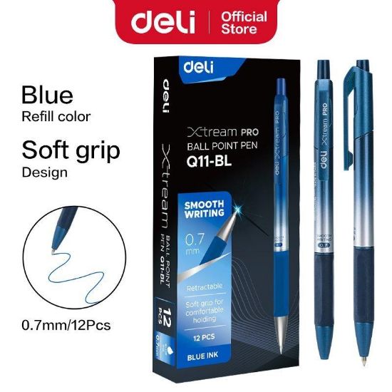 Εικόνα της DELI Xtream Pro Ball Point Pen - Πακέτο των 12