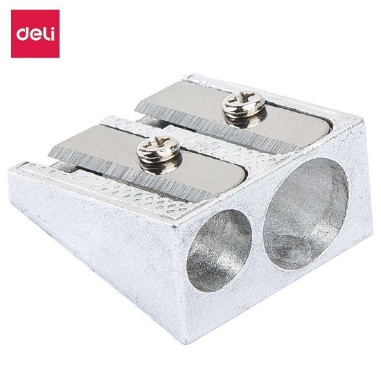 Εικόνα της DELI Ξύστρα Αλουμινίου με 2 Τρύπες - Πακέτο των 12