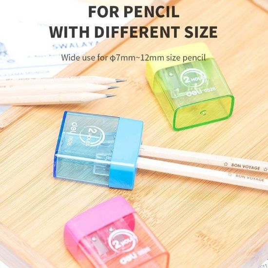 Εικόνα της DELI Ξύστρα με 2 Τρύπες και Δοχείο - Πακέτο του 1